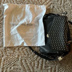 Michael Kors black leather Purse